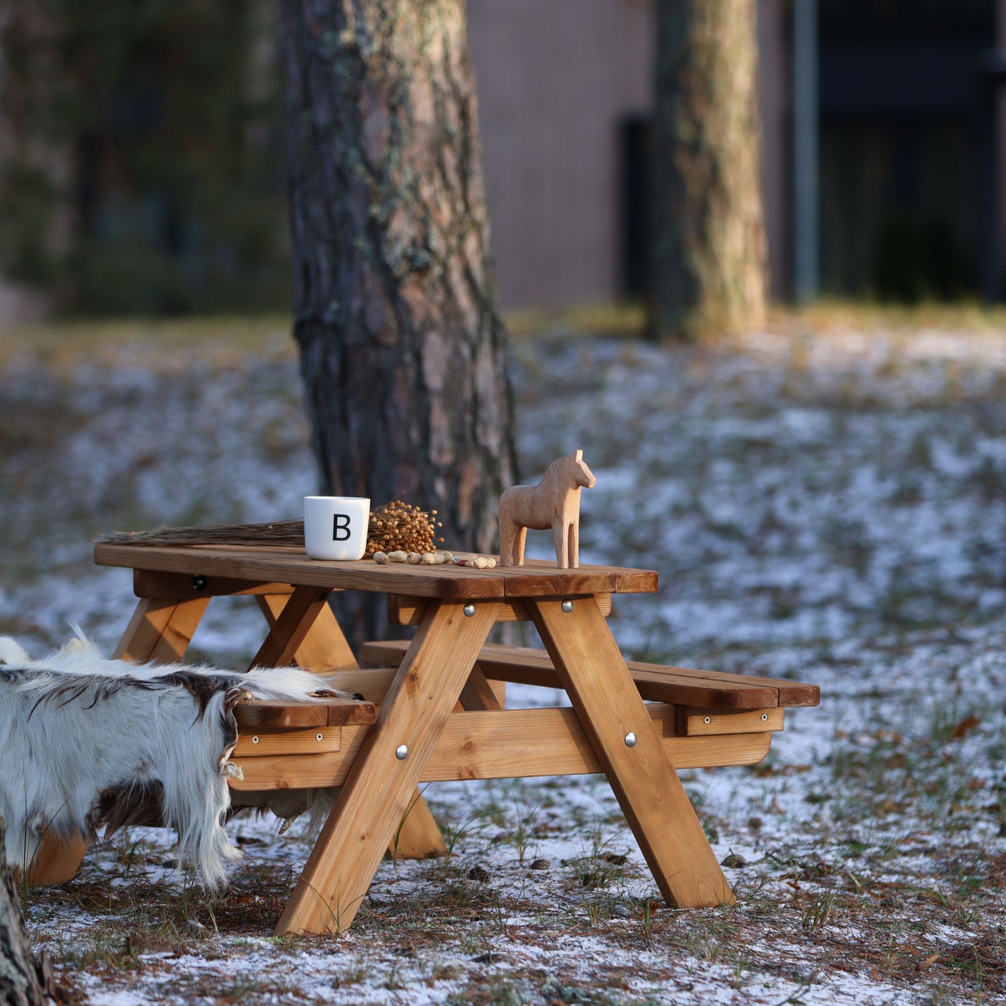 Thermally modified Children table Mini